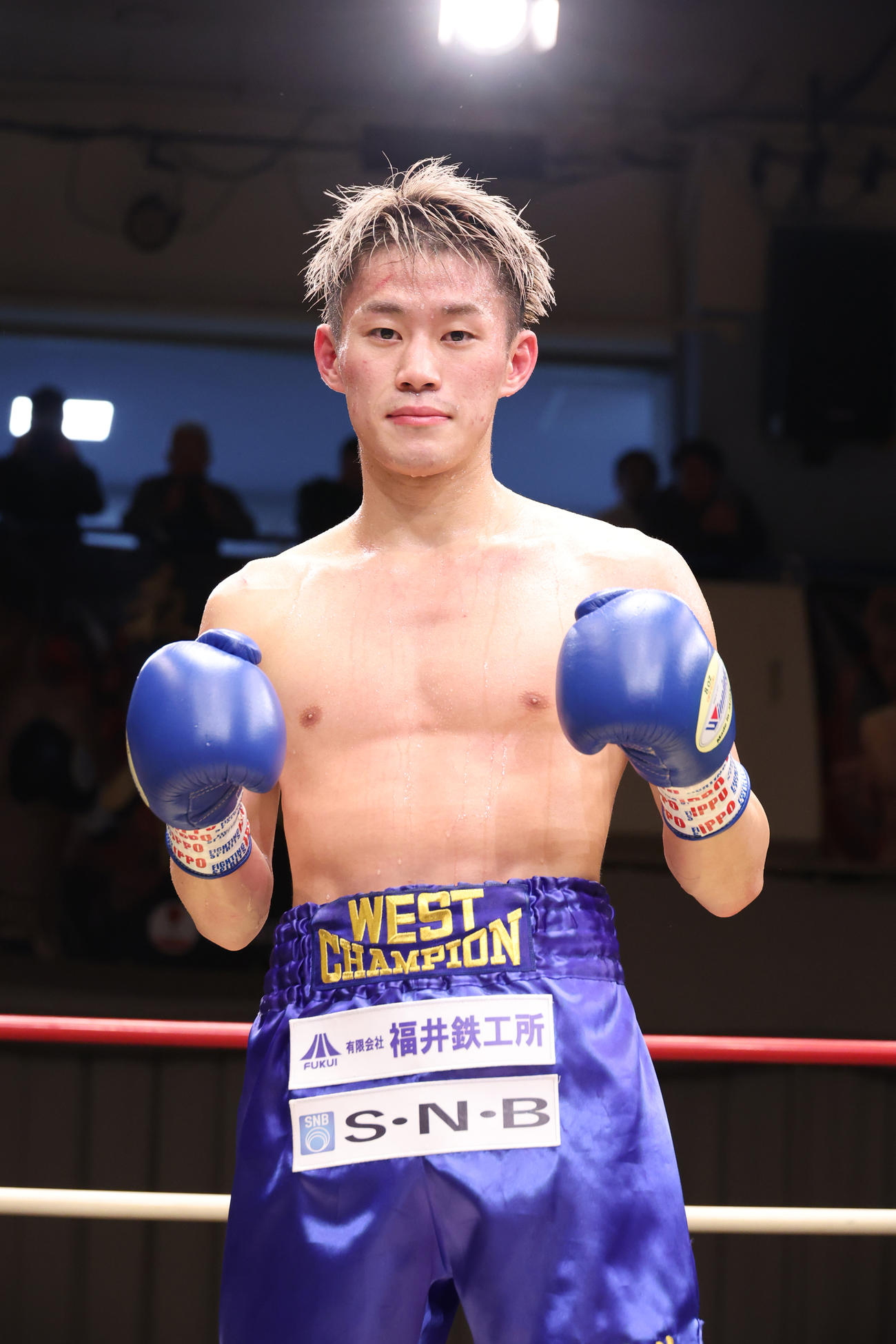 全日本新人王フライ級王者に輝いた坂井涼（撮影・中島郁夫）