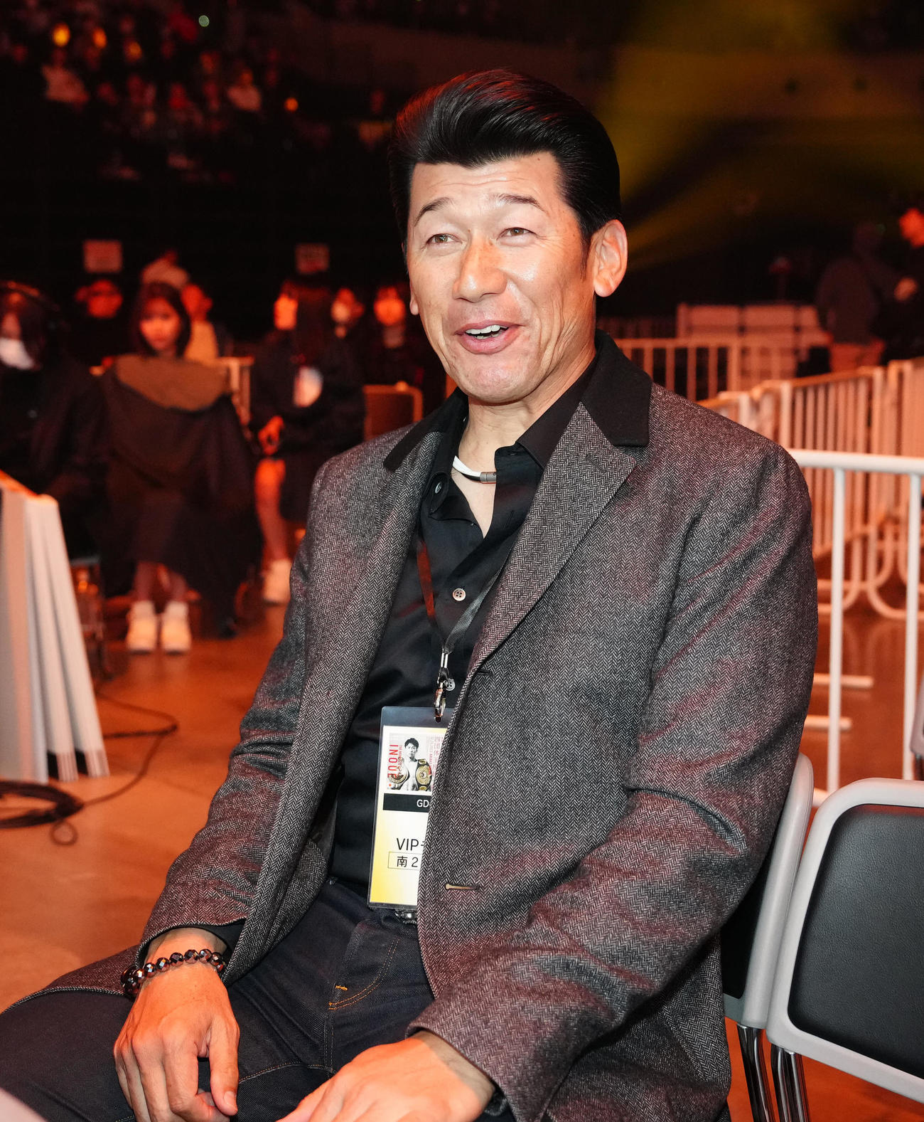 観戦に訪れたDeNA三浦監督（撮影・江口和貴）
