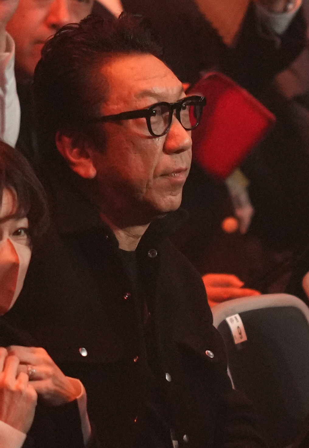 観戦に訪れた布袋寅泰（撮影・鈴木みどり）