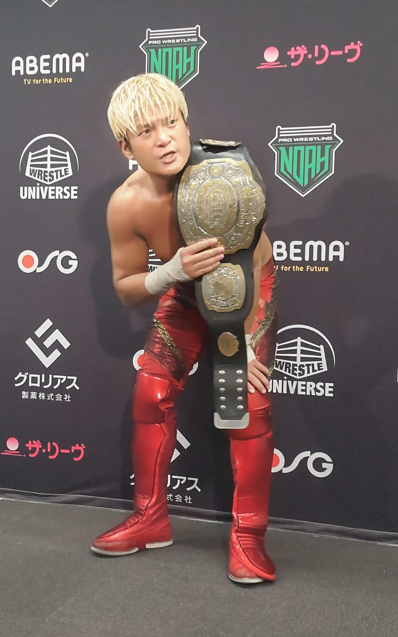 フラフラになりながらもタイトルを防衛したGHCヘビー級王者・拳王