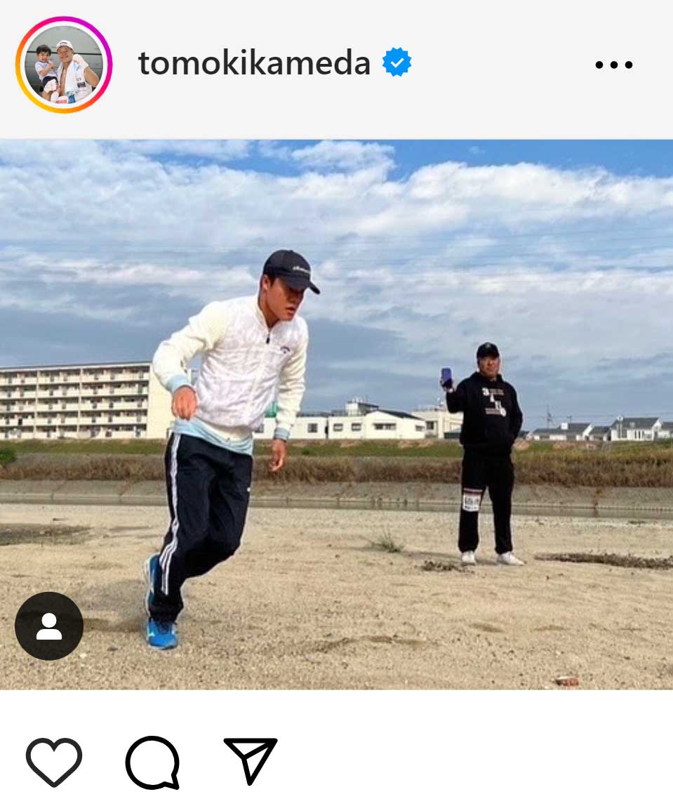 亀田和毅のインスタグラムから