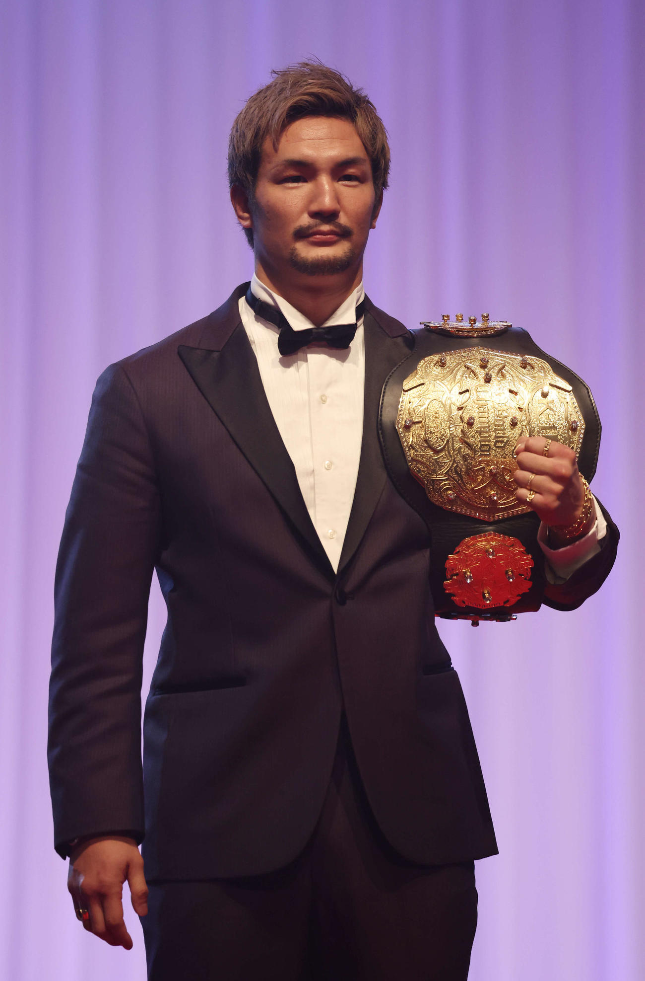 K－1 AWARDS 2023で殊勲賞を受賞した松倉信太郎（撮影・宮地輝）