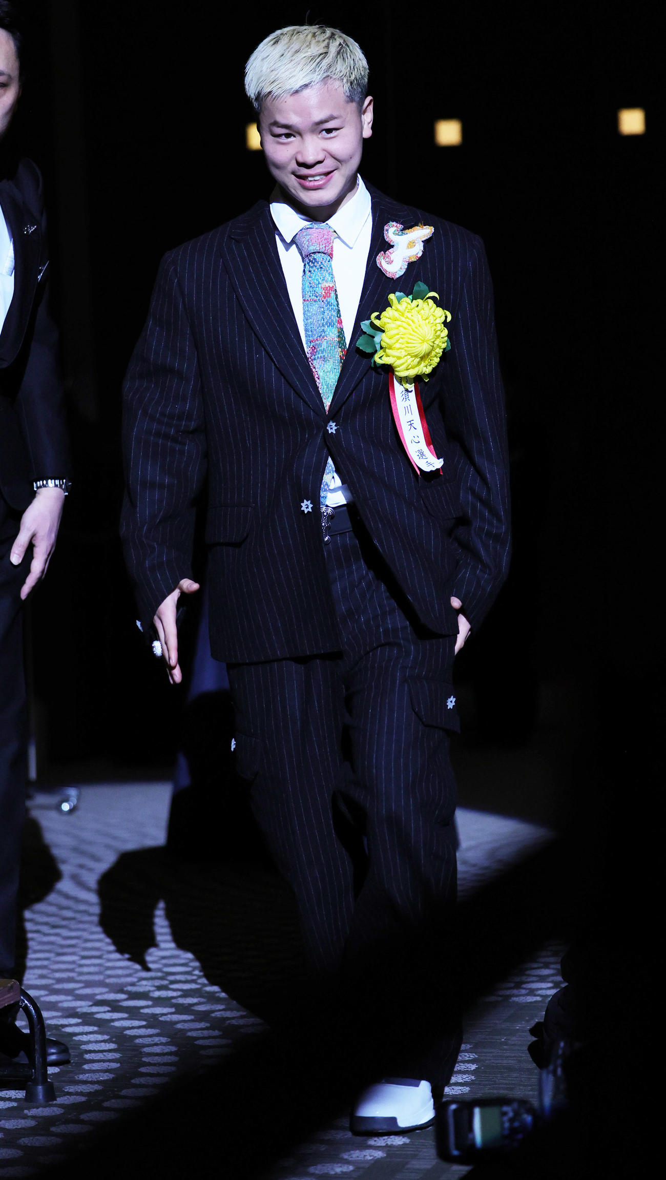 新鋭賞を受賞した那須川天心（撮影・野上伸悟）