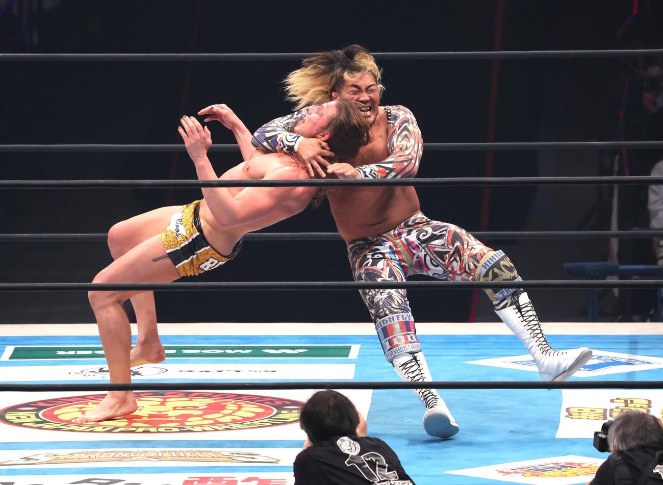 新日本プロレス 実使用リングマット 闘魂三銃士 長州力 棚橋弘至 