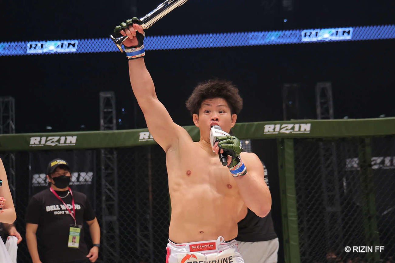 試合後YA－MANに対戦要求した鈴木博昭（写真提供RIZIN）