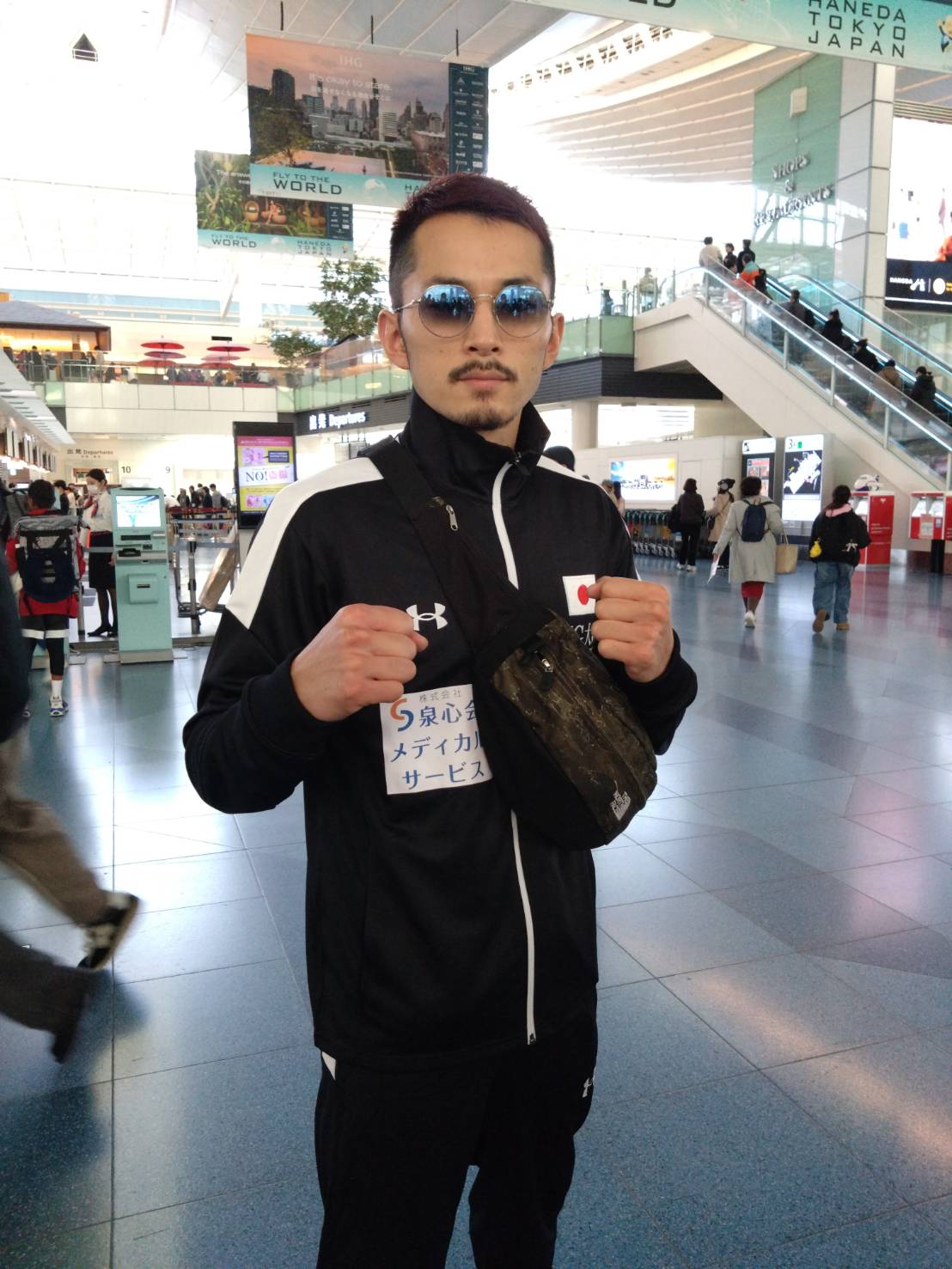 3月3日のIBF世界フェザー級王座挑戦に向けて渡米した同級1位阿部麗也（KG大和ジム提供）
