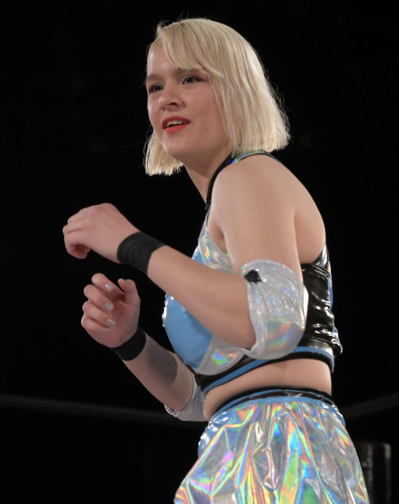 東京女子プロレス　プロレスデビューしたキラ・サマー（東京女子プロレス提供）