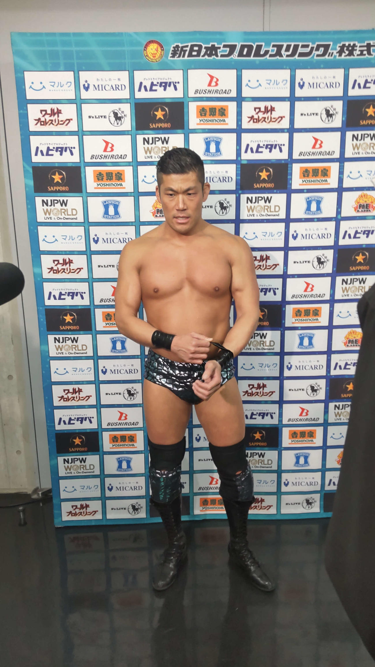 NJCで優勝し、内藤と3度目のIWGP世界ヘビー級王座戦となった場合には「何かかけたい」と話したSANADA