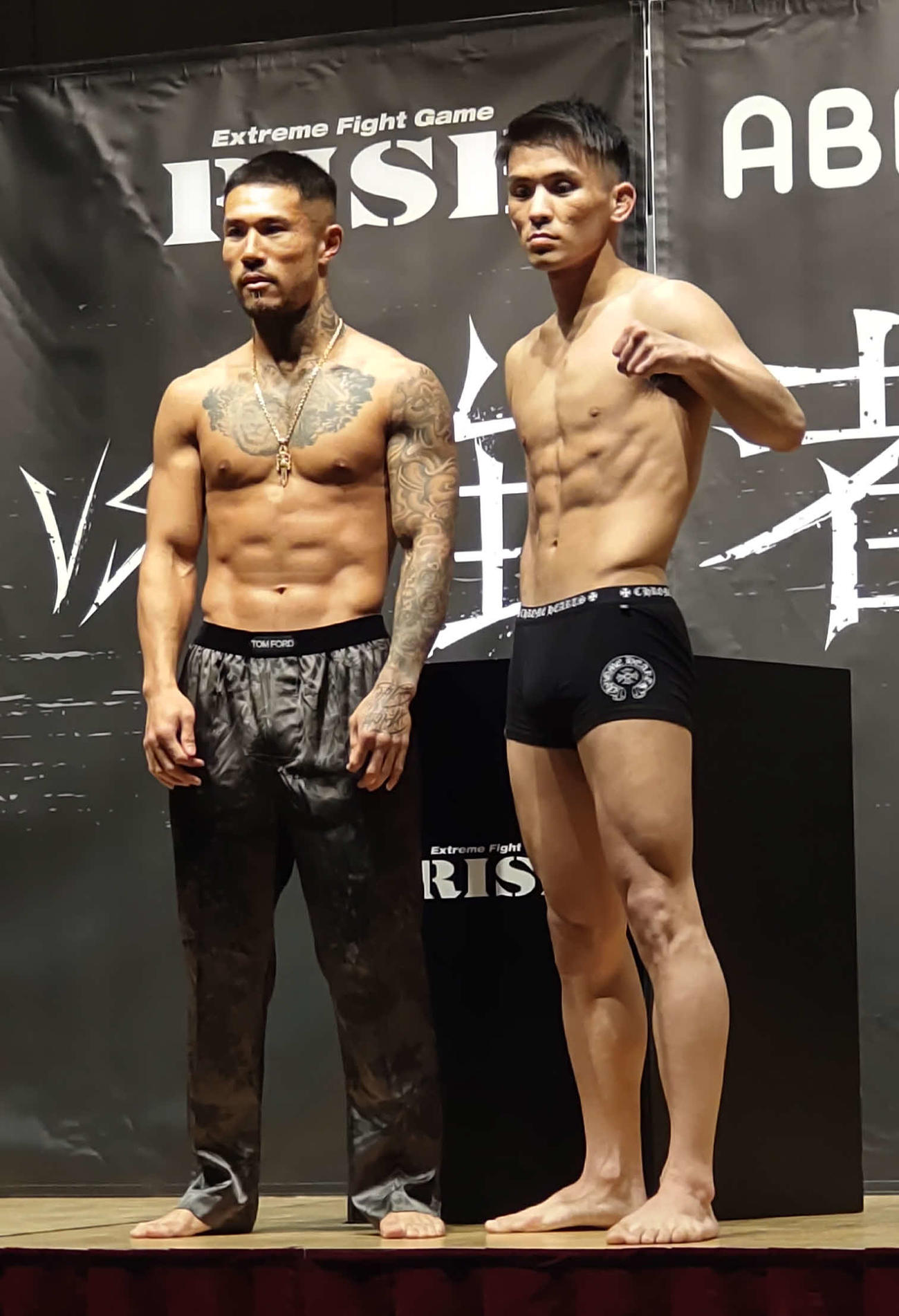 中村寛（左）与座優貴（2024年3月16日撮影）