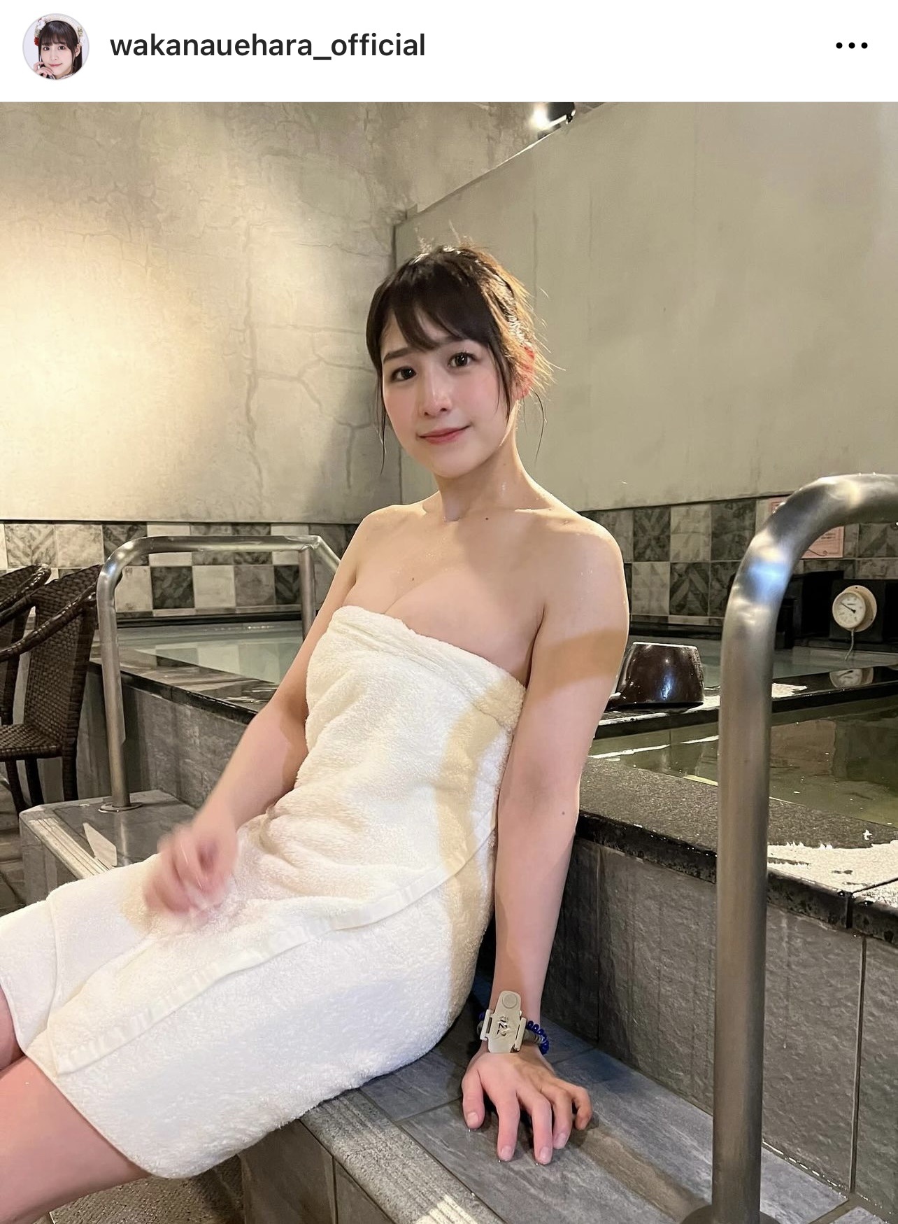 （上原わかなのインスタグラムから）