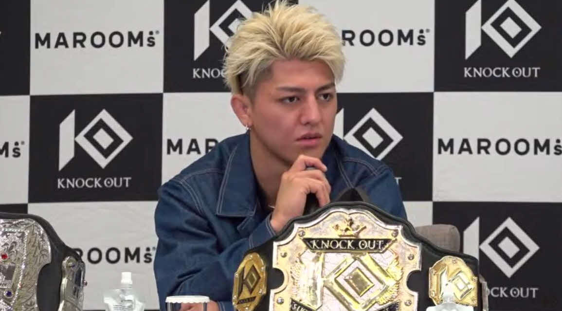 KNOCK OUTの会見に出席した鈴木千裕（KNOCK OUT公式YouTubeから）