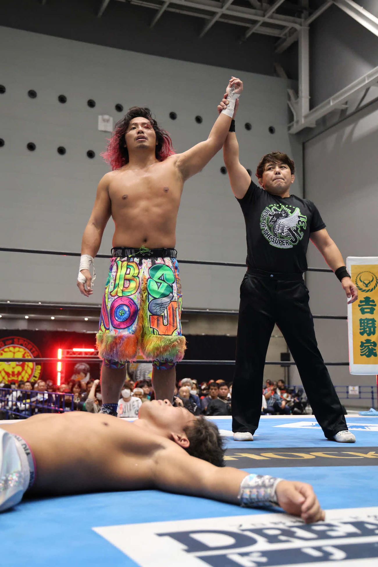 高橋ヒロムはドラゴン・ダイヤを倒して今大会初勝利を挙げた（写真提供・新日本プロレス）