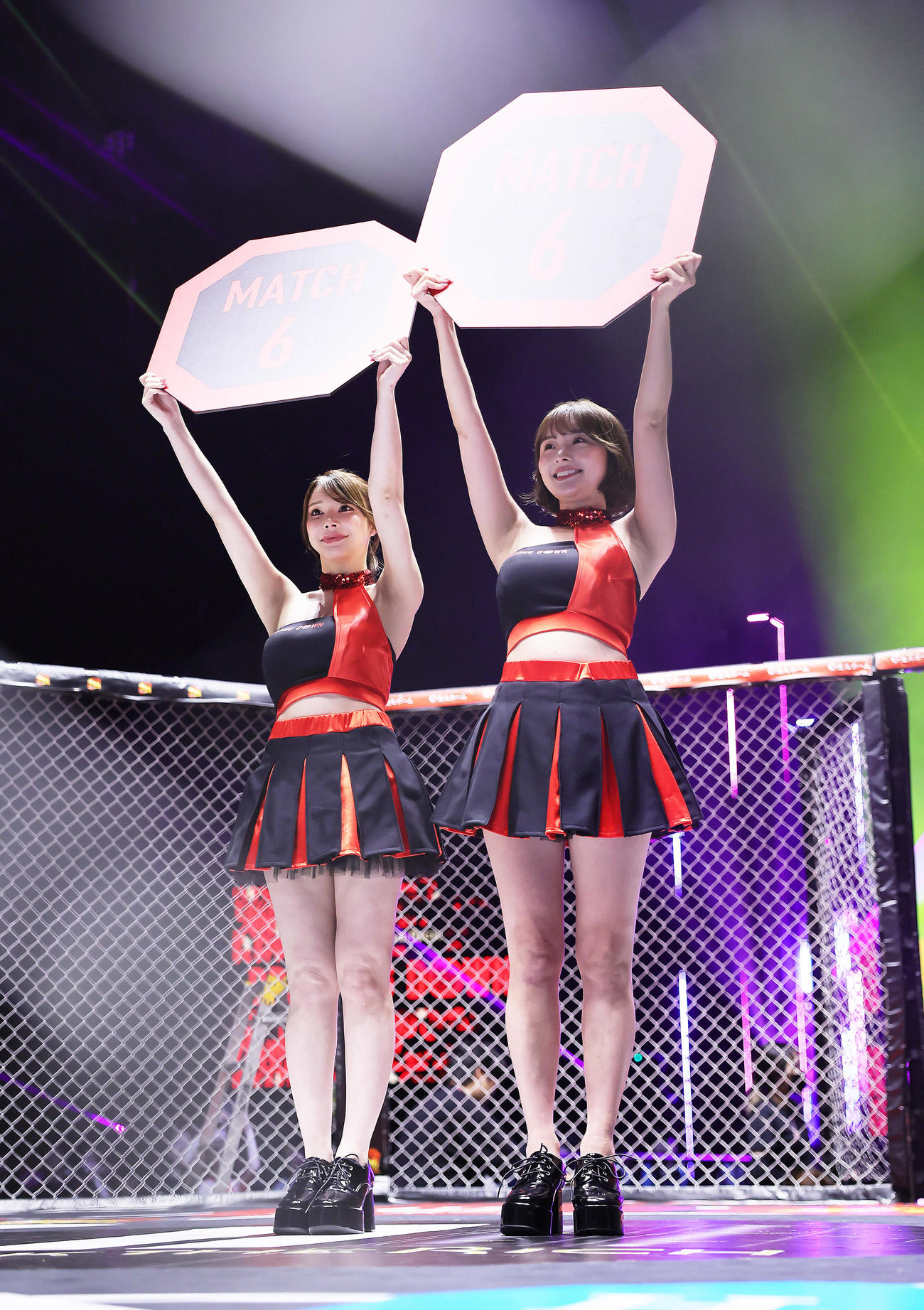 リングを彩るブレイキングガール（撮影・足立雅史）