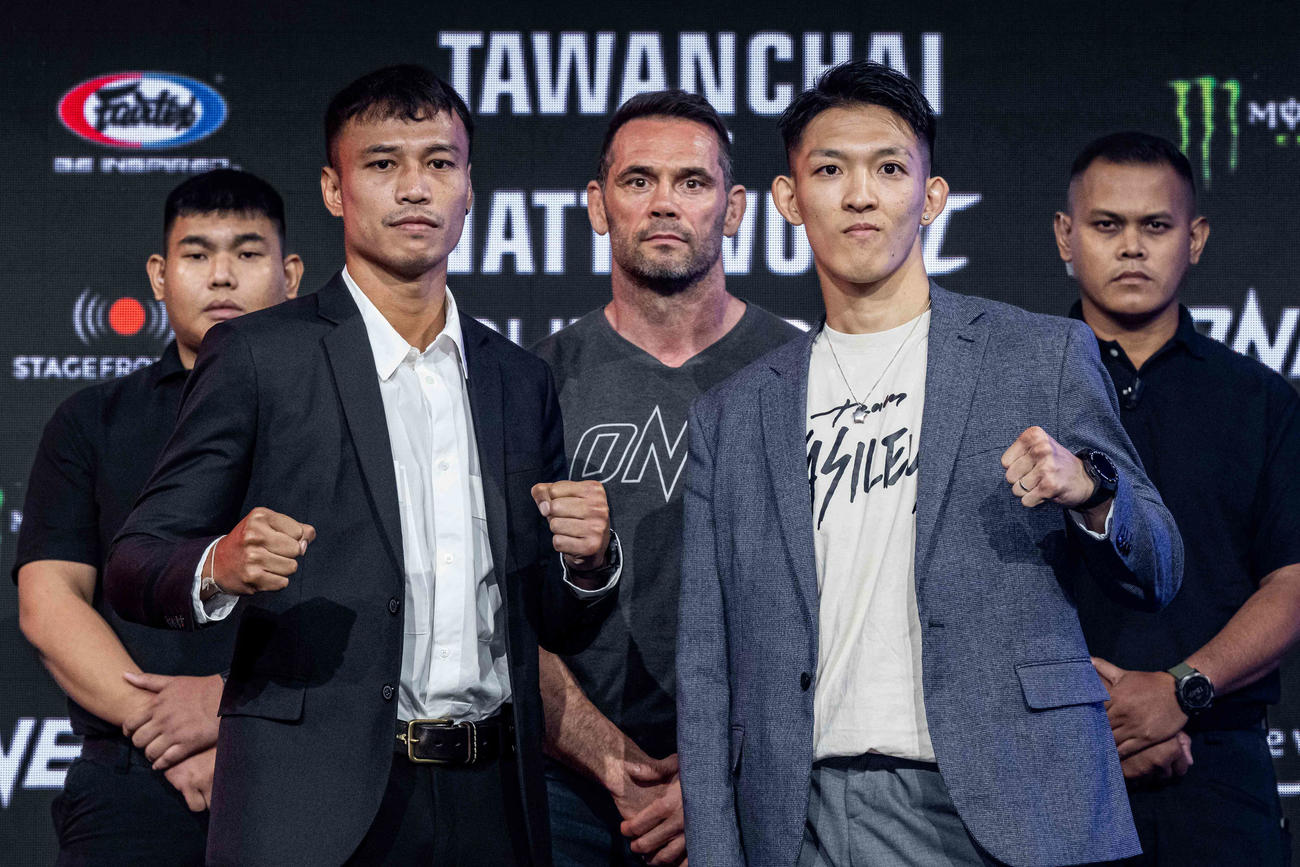 ONEデビュー戦となる野杁正明（右）と対戦相手のシッティチャイ（C）ONE Championship