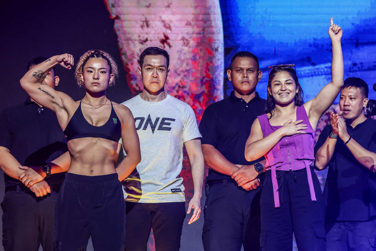 前日7日のフェイスオフでは自信を見せていた平田樹（左）だったが　（C）ONE Championship