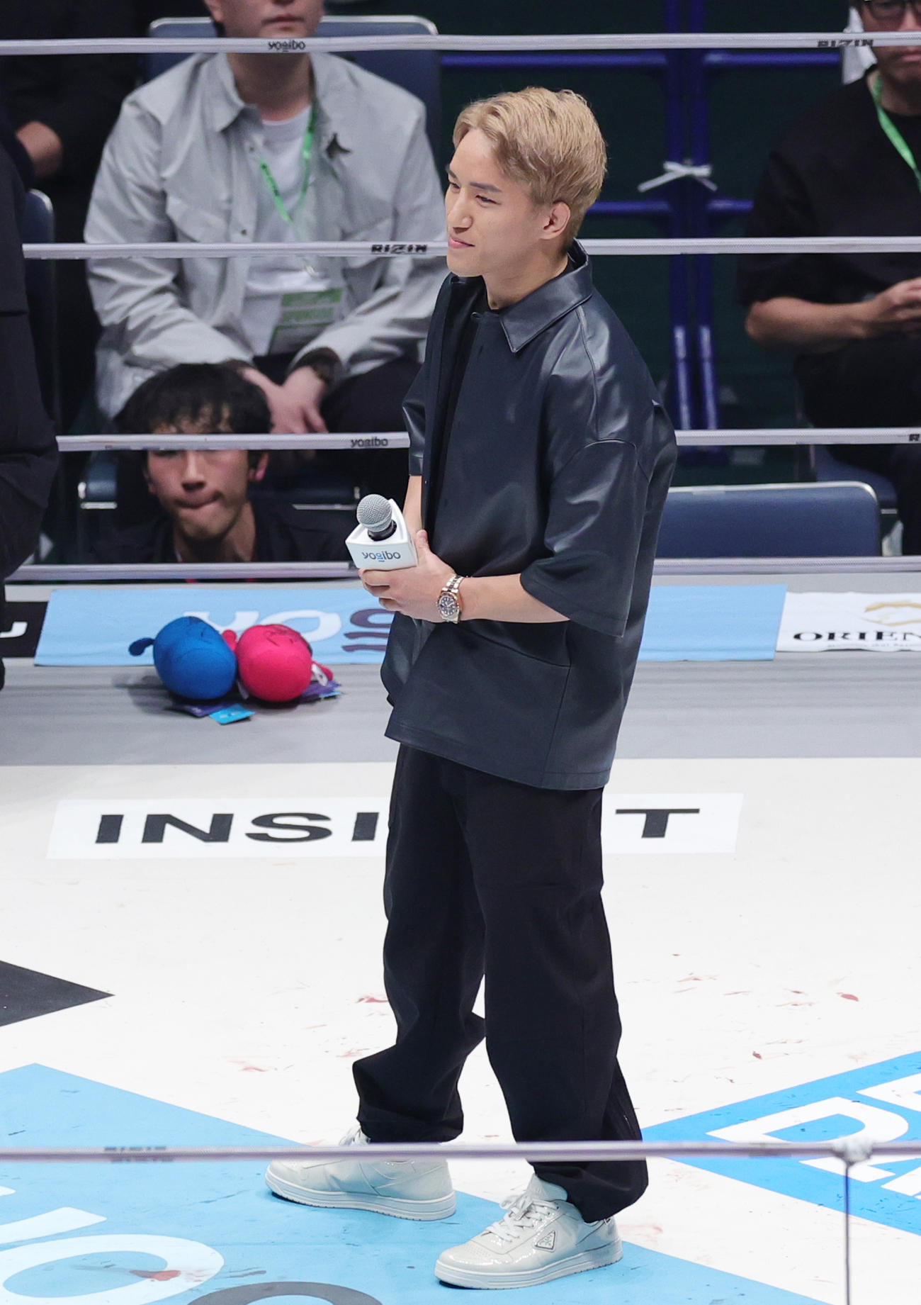 UFC参戦を表明する朝倉海（撮影・野上伸悟）