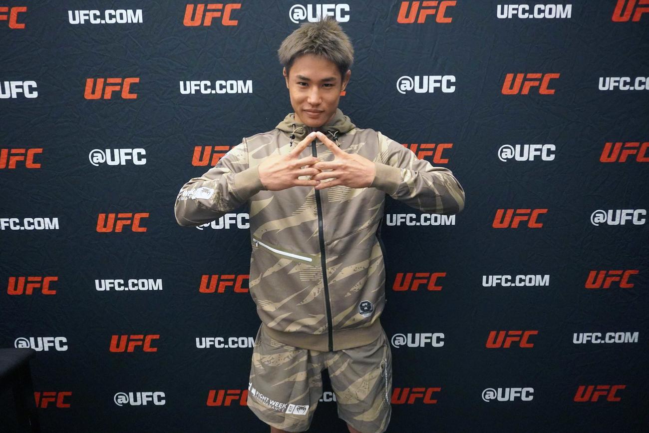 初めてメインイベンターを務めるUFCフライ級13位平良達郎が初ランカー対決（C）U－NEXT