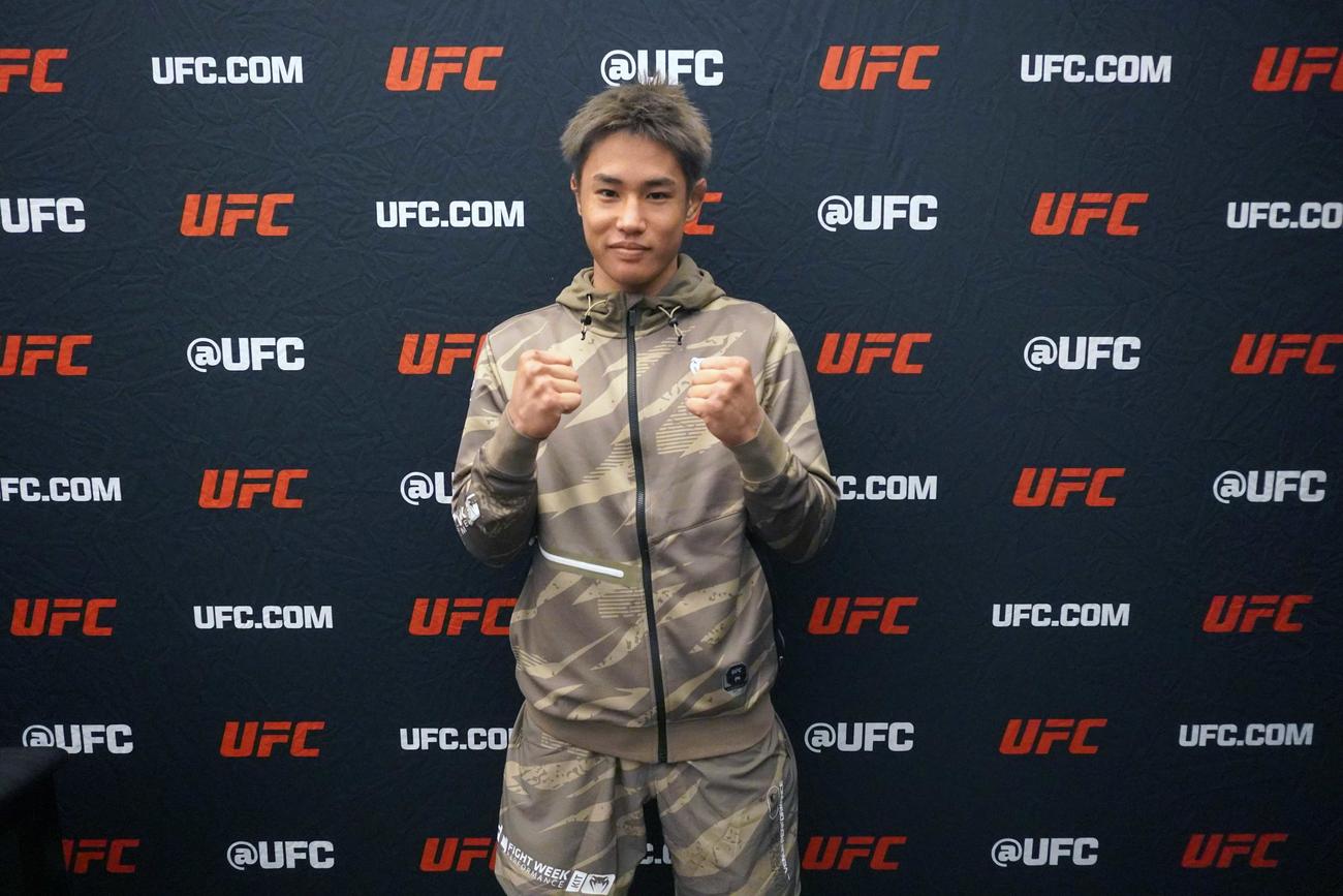UFCフライ級5位アレックス・ペレスとの初ランカー対決を控える同級13位平良達郎（C）U－NEXT