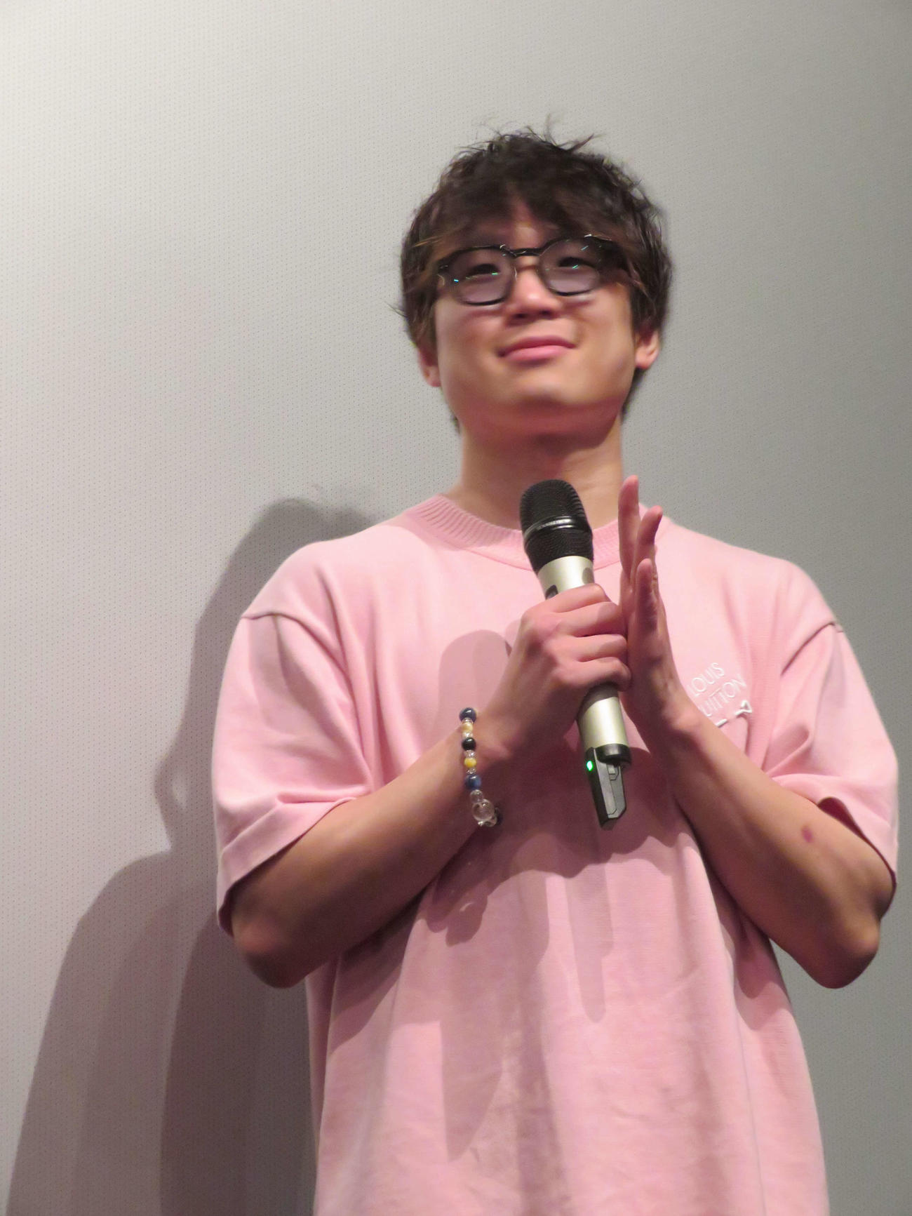日本、フィリピン合作映画「DitO（ディト）」完成披露上映会に登壇した寺地拳四朗（撮影・村上幸将）