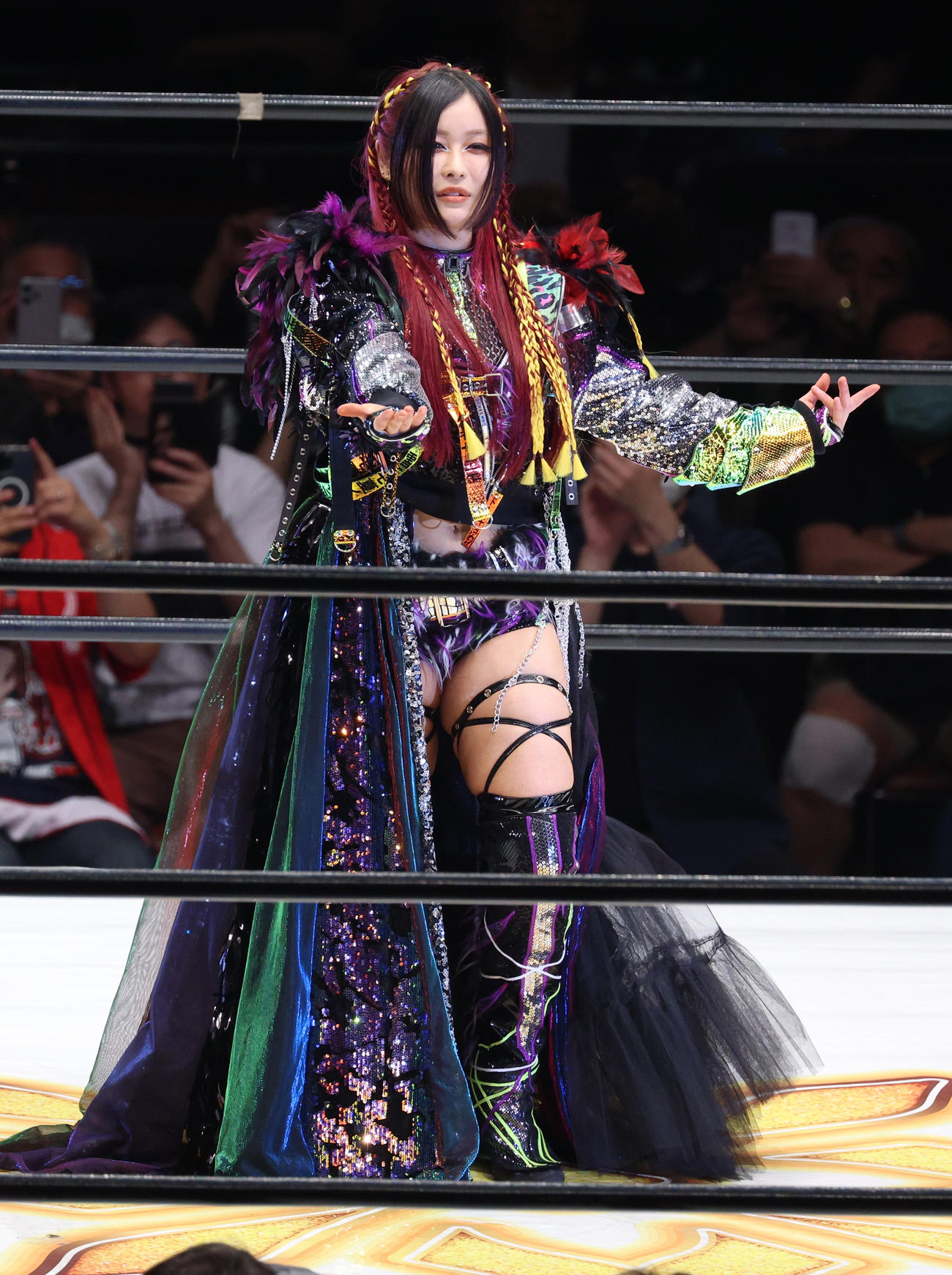 入場するイヨ・スカイ（撮影・中島郁夫）