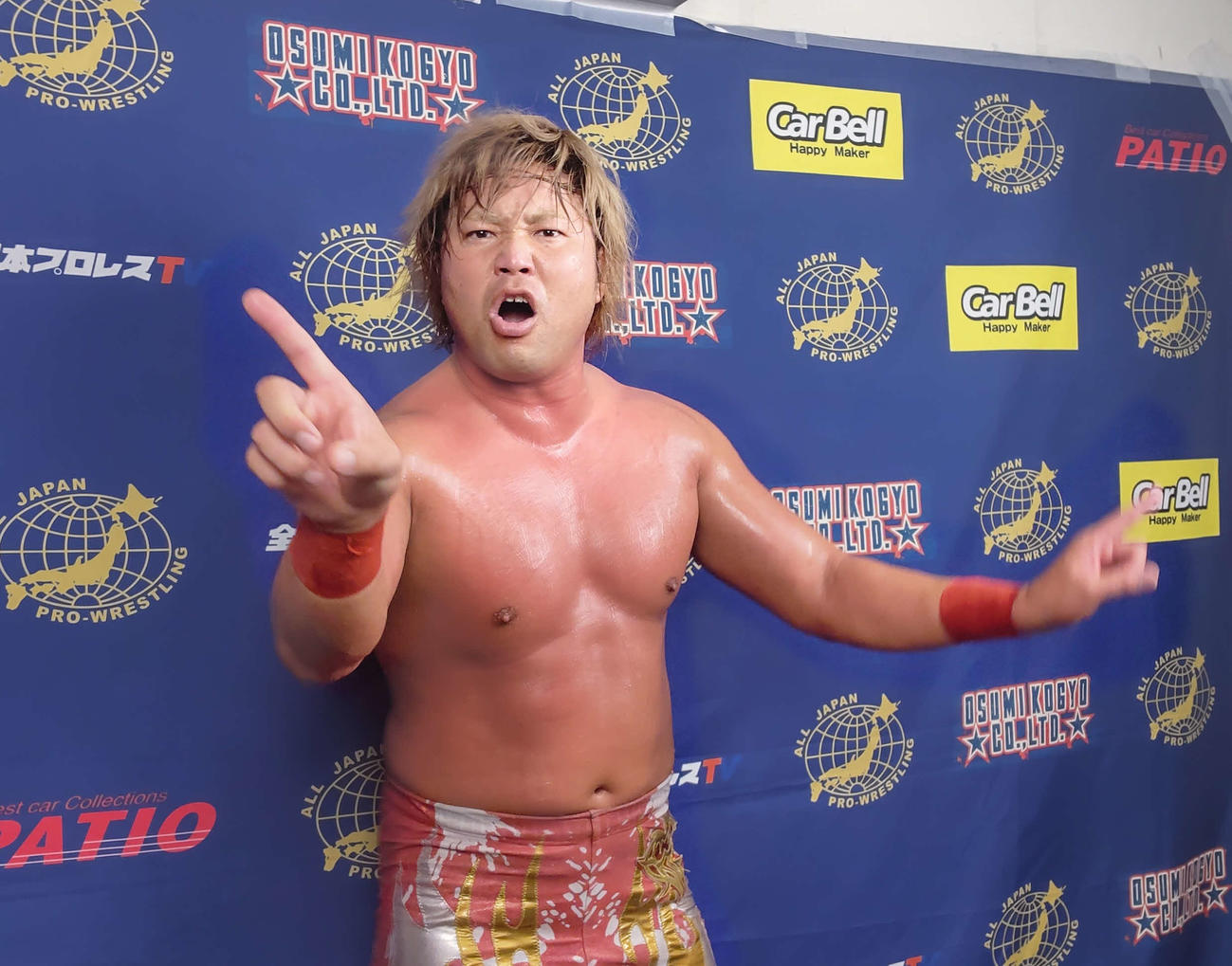 7・20後楽園大会での「NEXTREAMファイナル」ライジングHAYATO戦に向けて気合を入れる宮原健斗