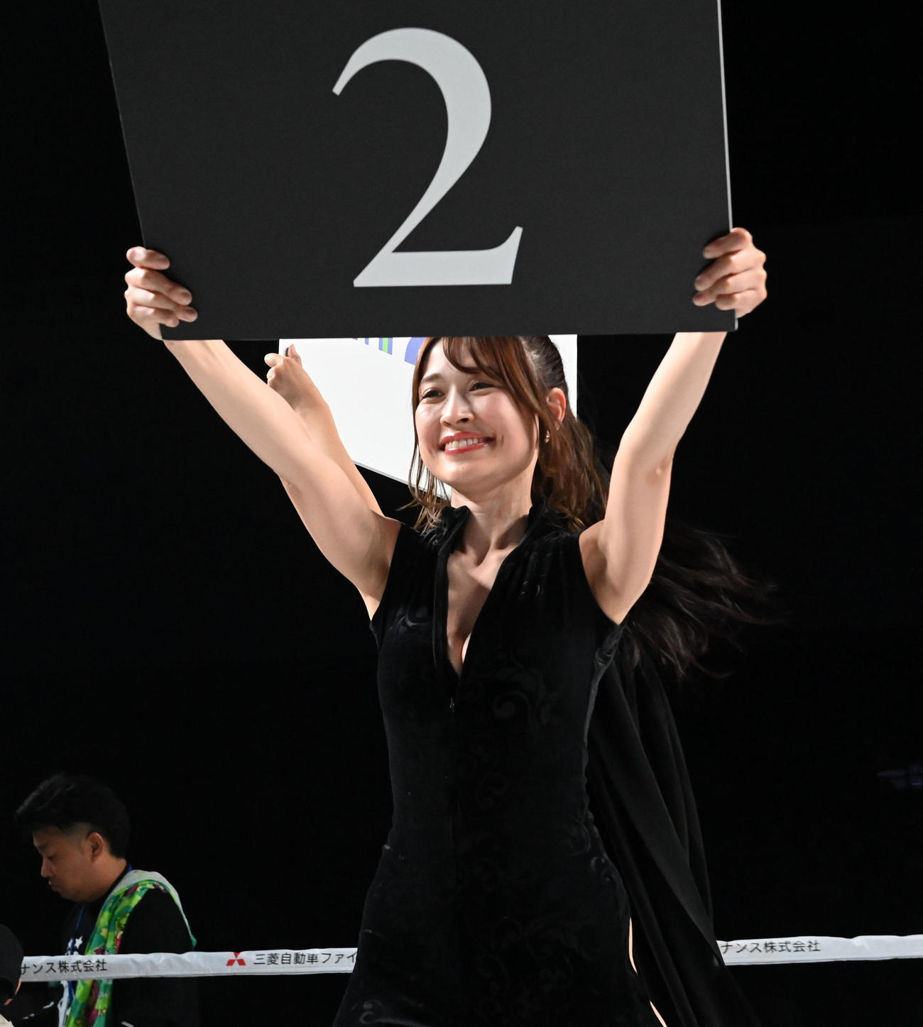 3150ファイトラウンドガール　桐谷流華（撮影・前岡正明）
