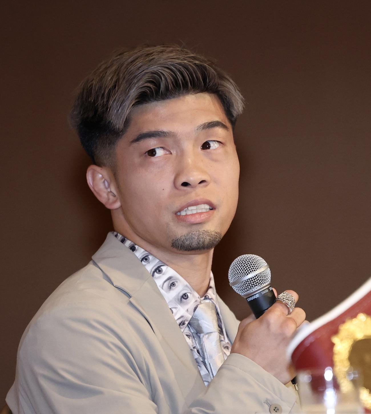意気込みを語る田中（撮影・河田真司）