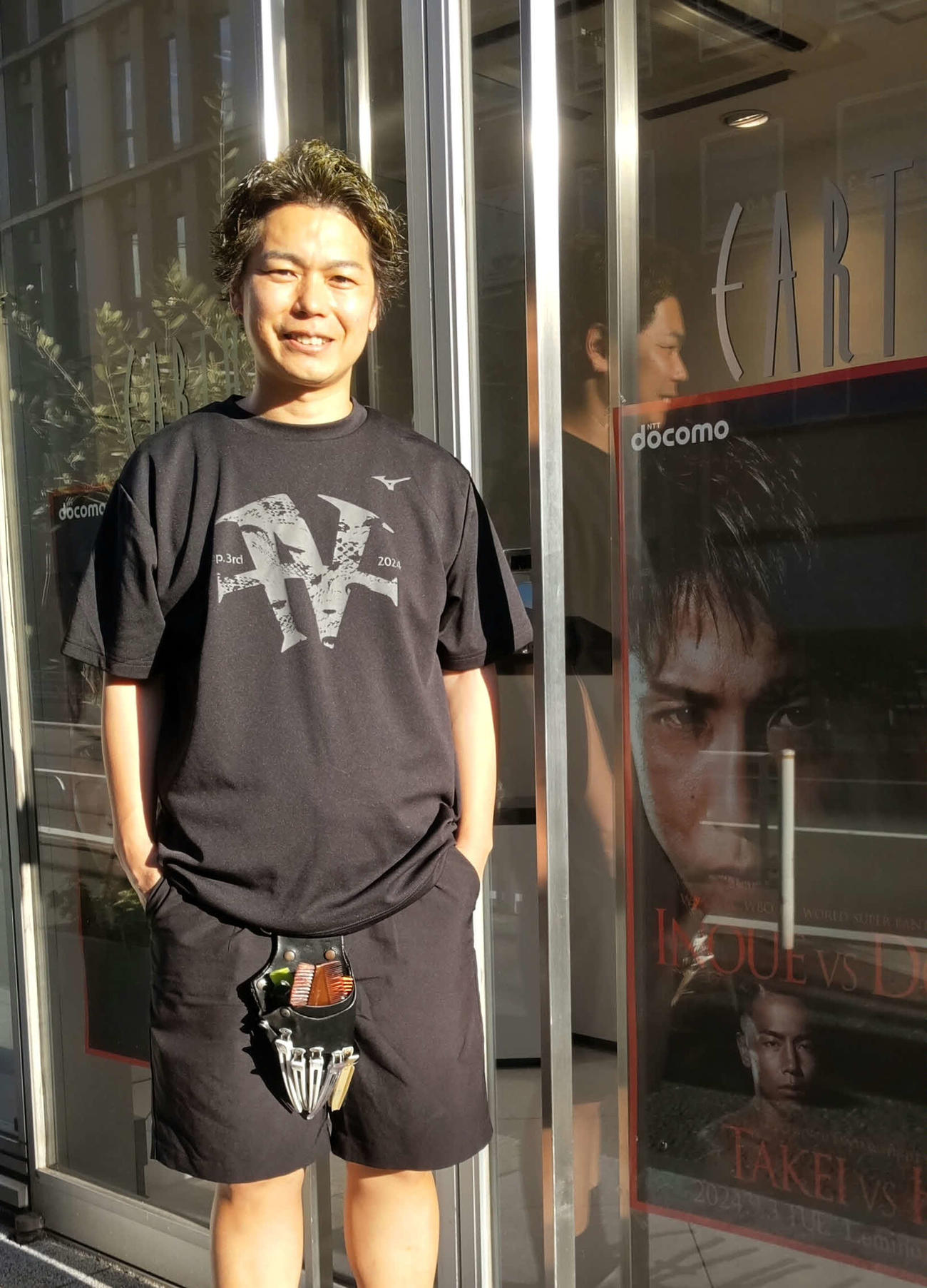 ドヘニー戦に臨む井上尚弥のヘアスタイリングを任されたアース横浜店オーナーの上園義幸氏
