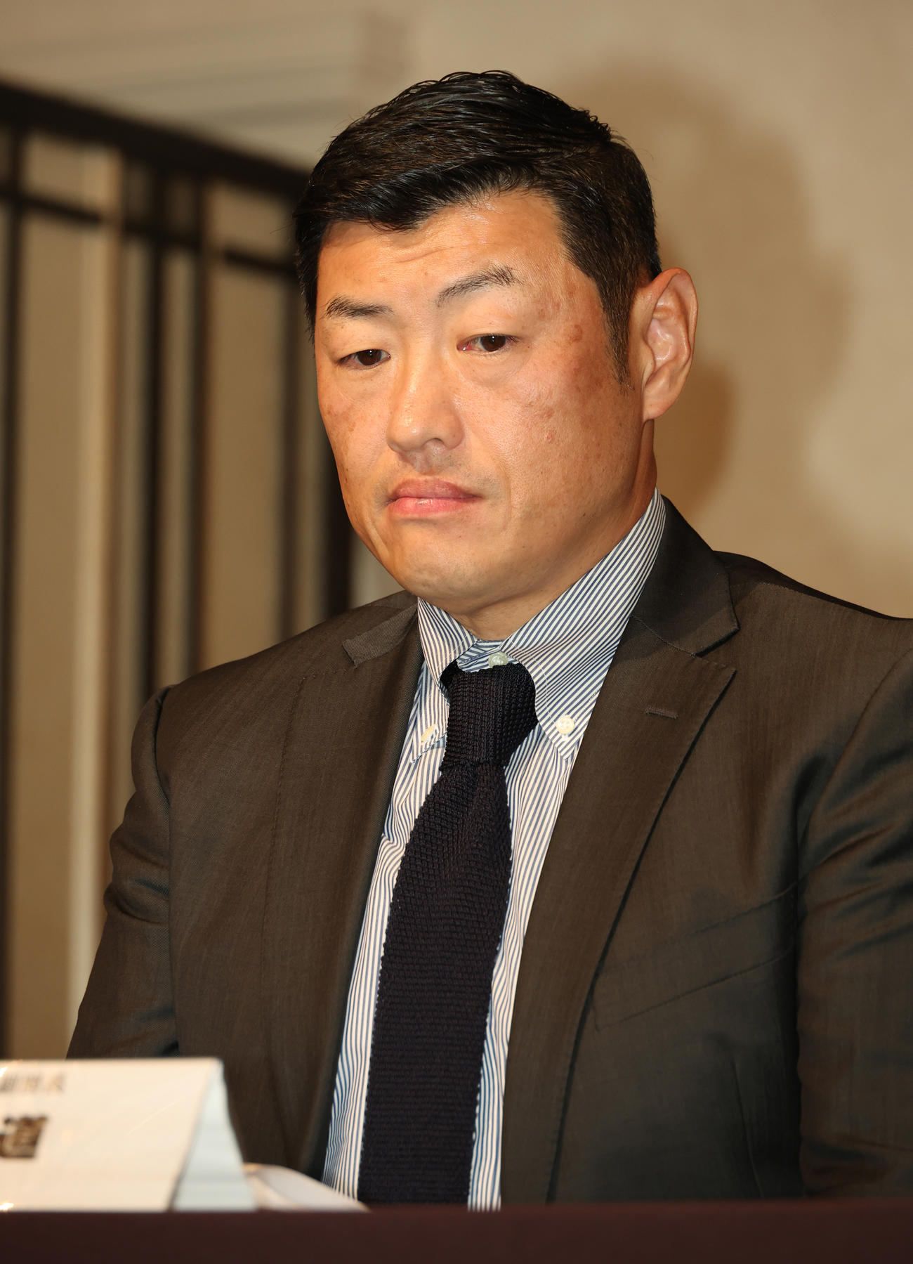 会見するRIZIN医療部金成道副部長（撮影・中島郁夫）