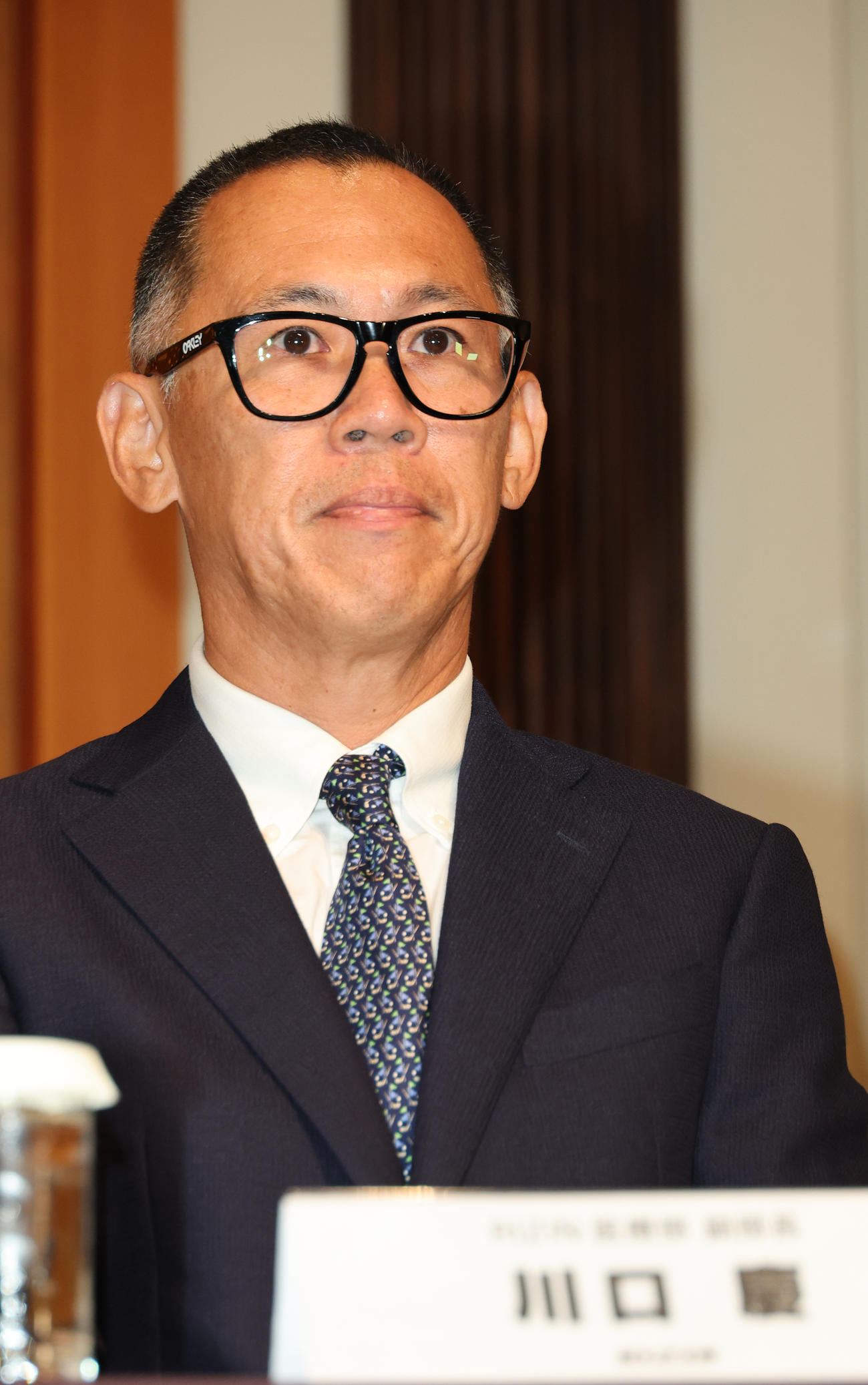 会見するRIZIN医療部川口慶副部長（撮影・中島郁夫）