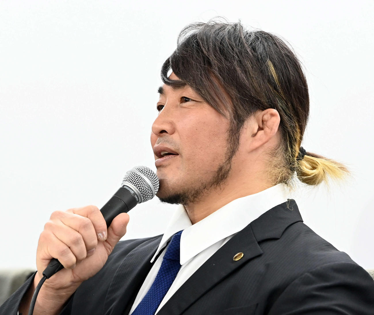 新日本プロレス棚橋弘至社長（2023年12月26日撮影）