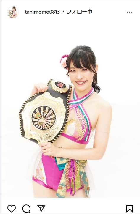 谷ももの公式インスタグラムから