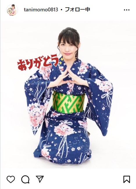 谷ももの公式インスタグラムから