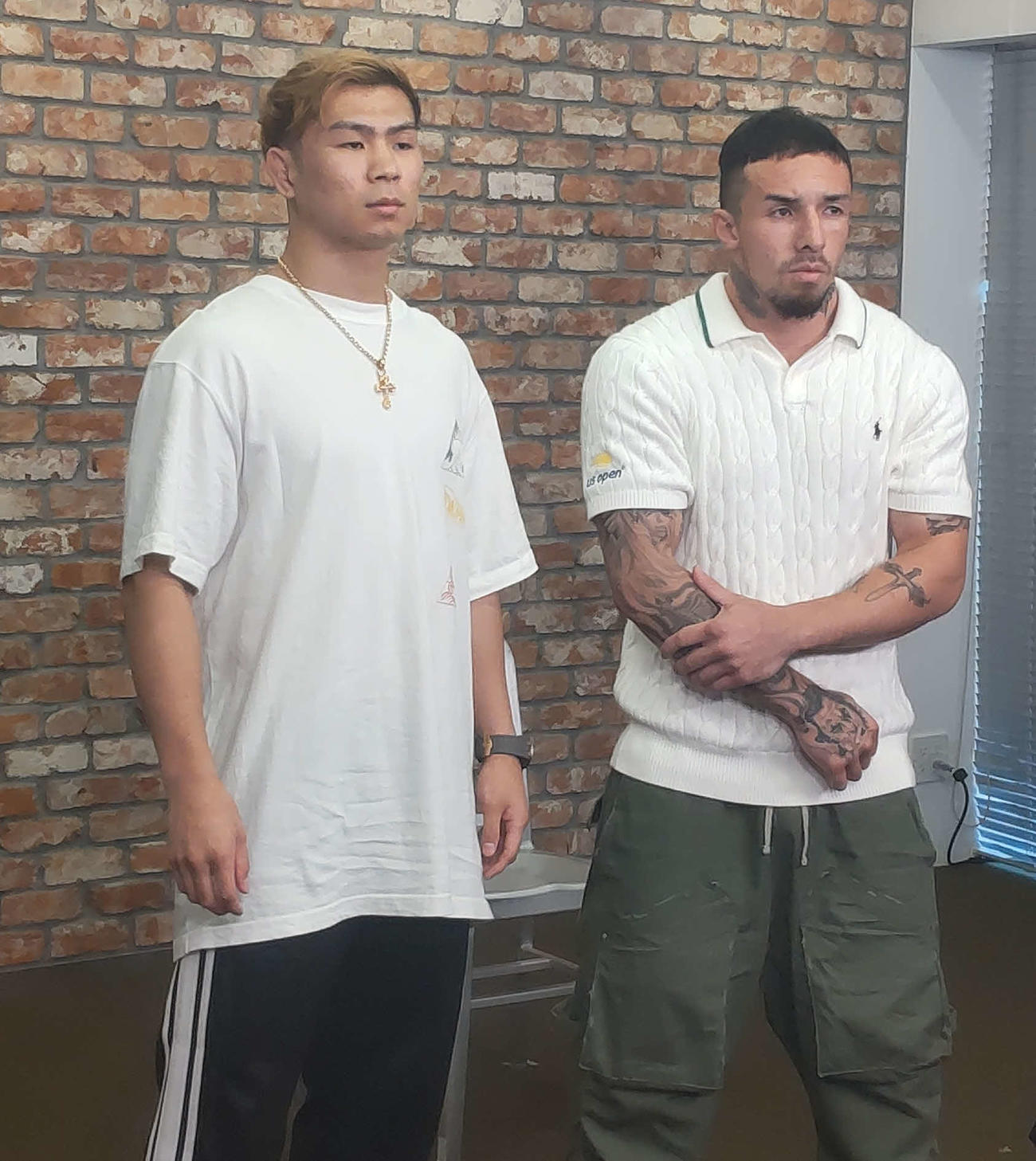 OFGでの対戦が決まったYA－MAN（左）と木村“フィリップ”ミノル