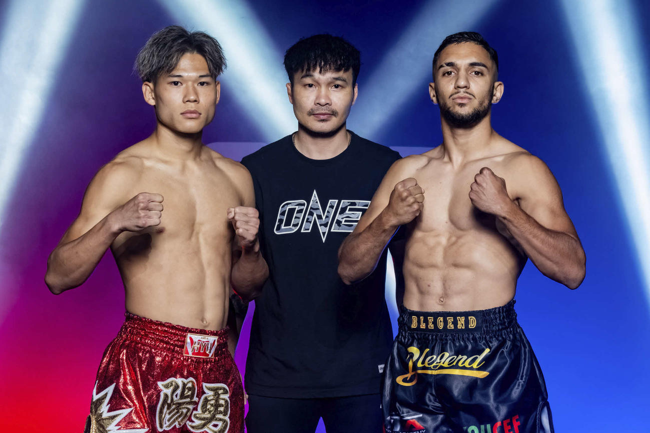 フェイスオフ時の陽勇（左）とユセフ・サード　（C）ONE Championship