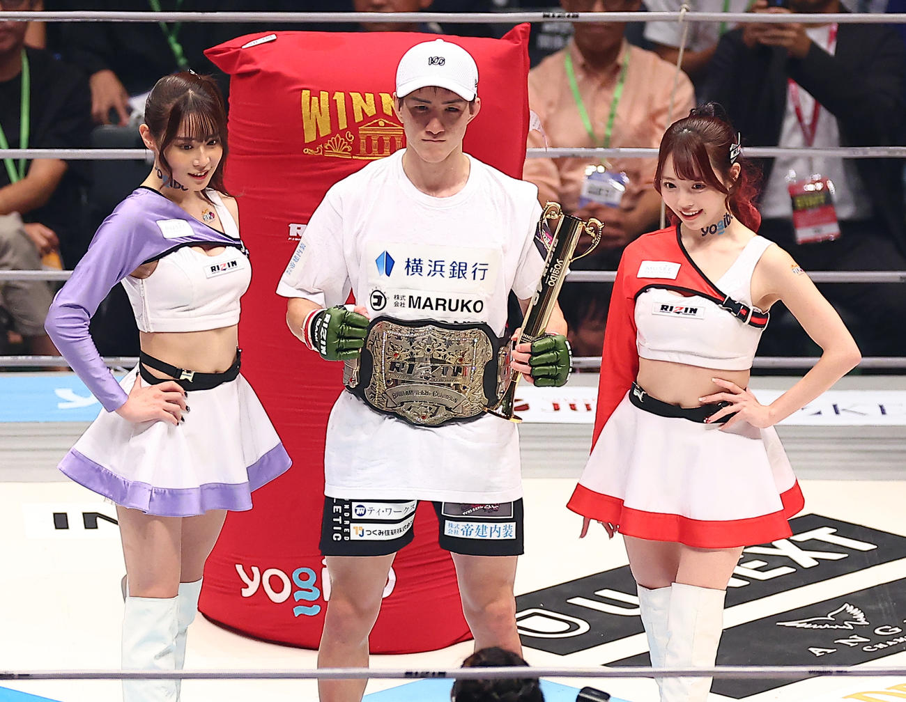 バンタム級王者に輝いた井上（撮影・中島郁夫）