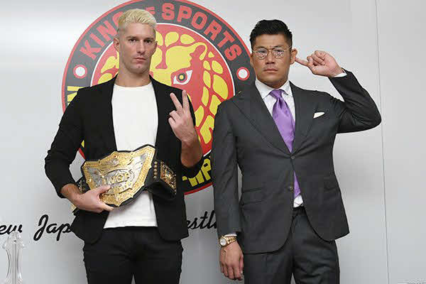 新IWGP世界ヘビー級王者ザック・セイバーJr．は母国凱旋大会でSANADAの挑戦を受けることが正式に決定した（C）新日本プロレス
