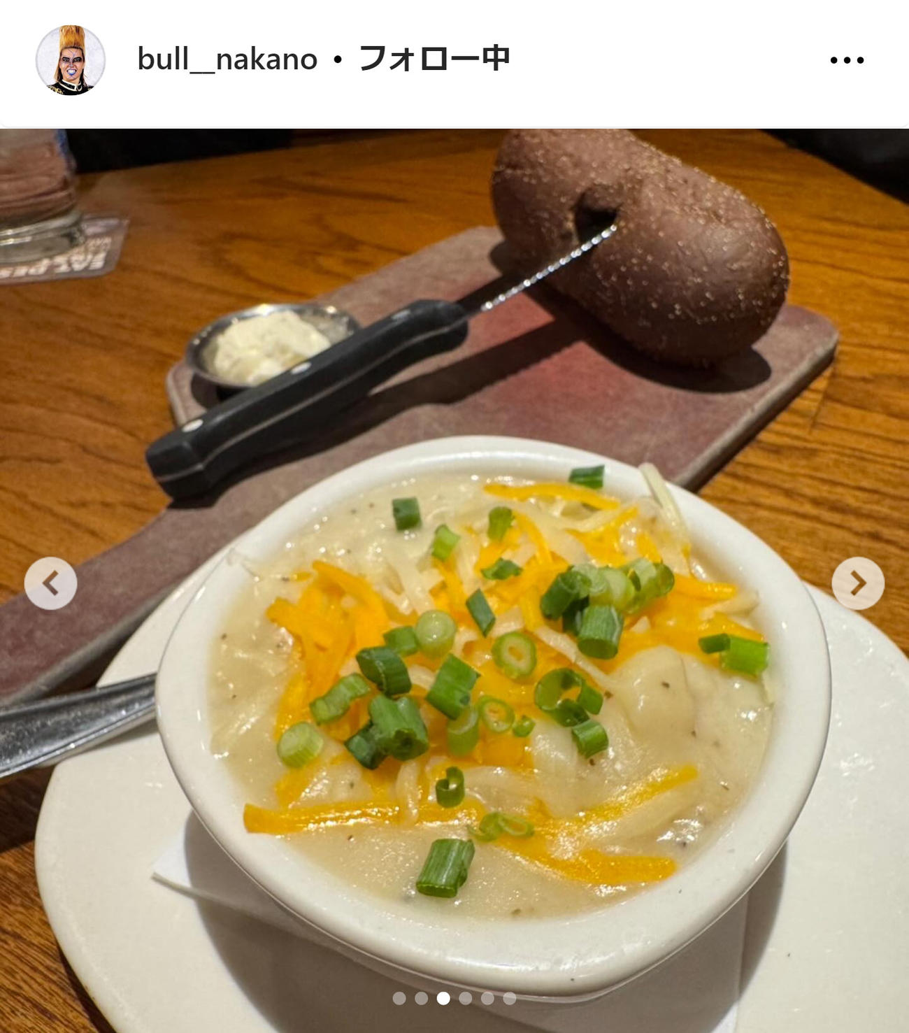 ブル中野さんのインスタグラムから