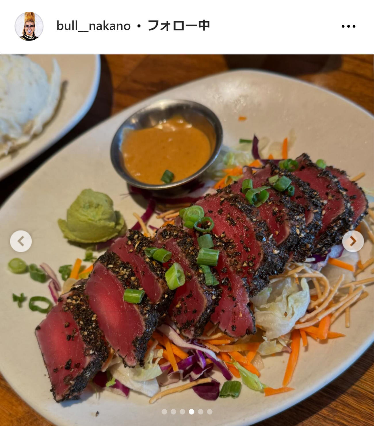 ブル中野さんのインスタグラムから