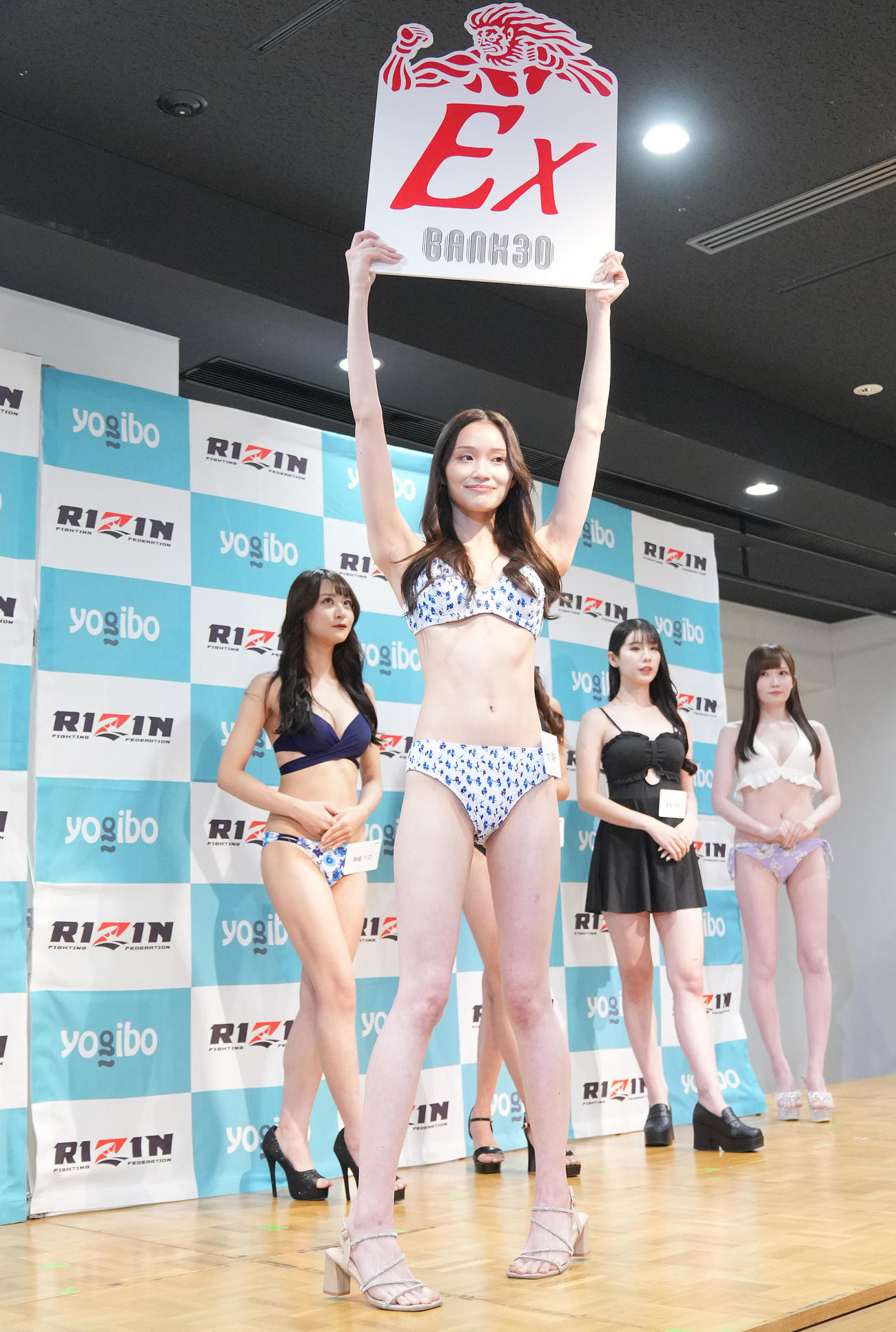 「RIZINガール2025」最終オーディションを受ける大川理子（撮影・垰建太）