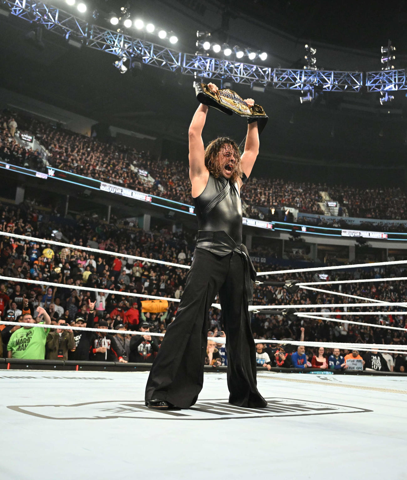 US王者返り咲きを果たした中邑真輔（C）WWE