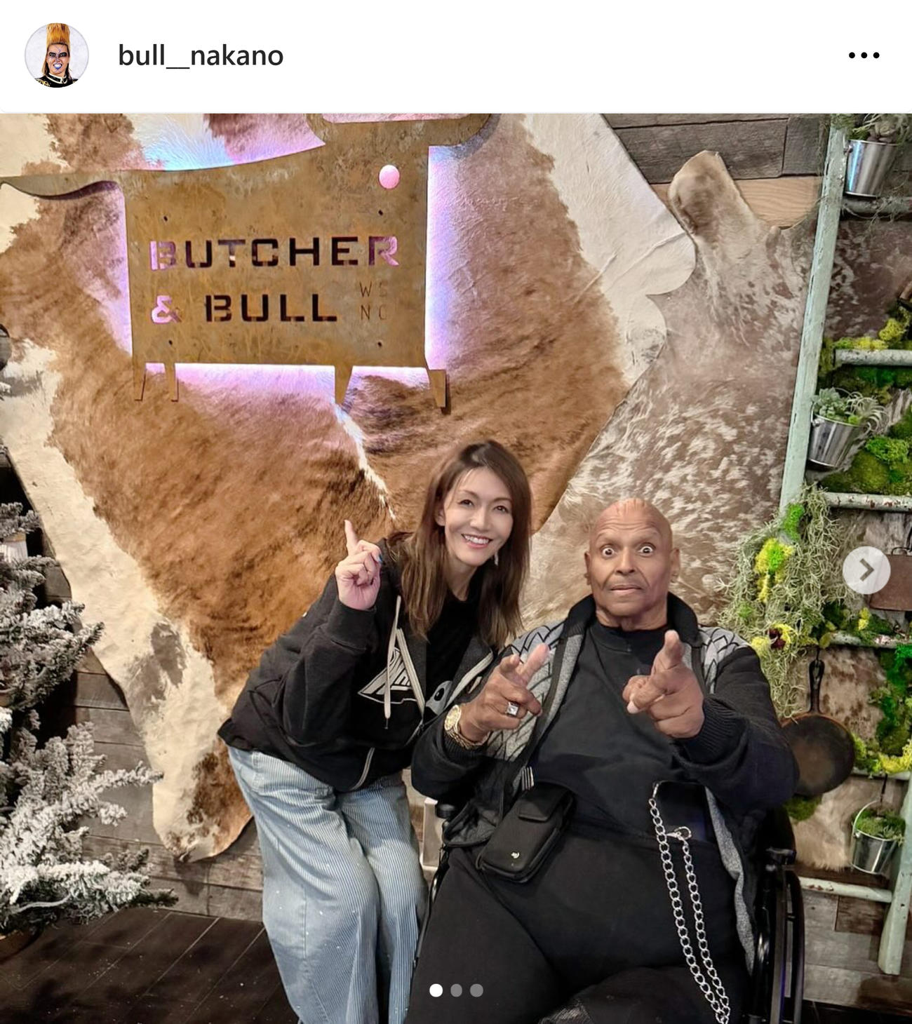 ブル中野さんのインスタグラムから
