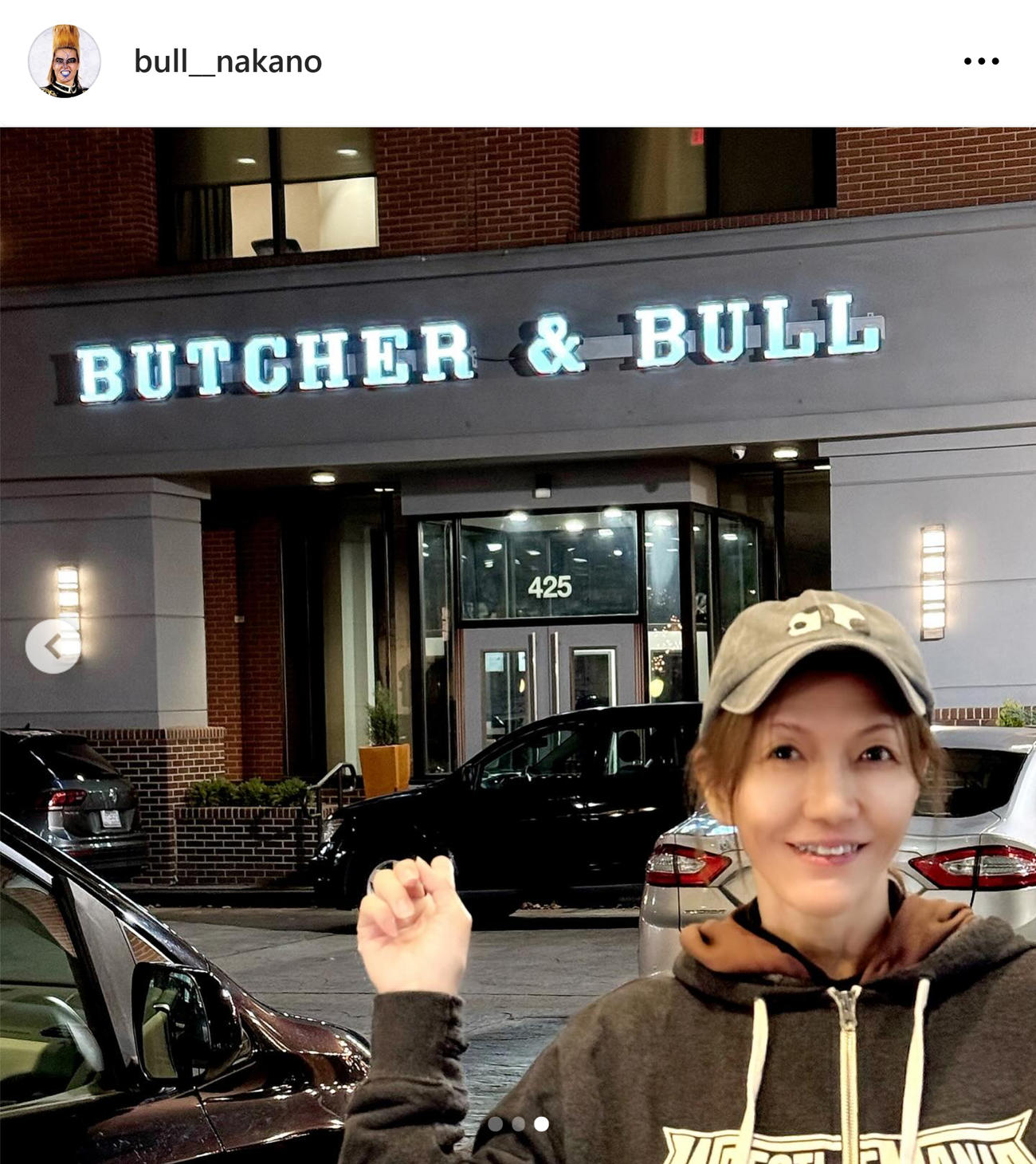 ブル中野さんのインスタグラムから