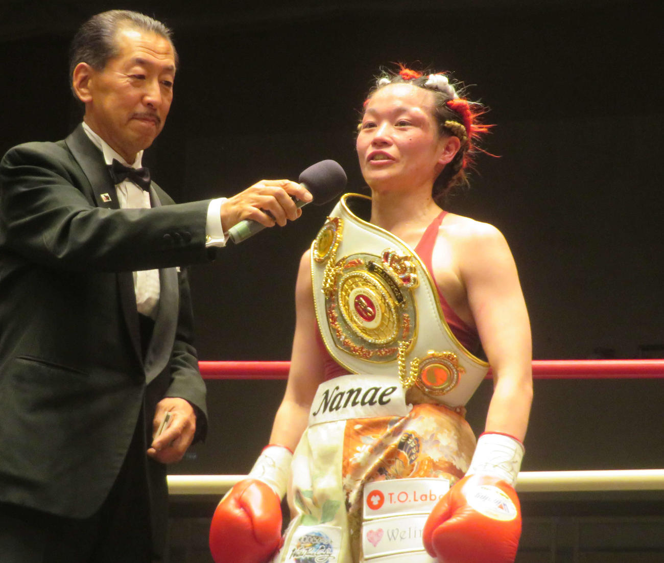 2度目の防衛に成功した日本女子フライ級王者山家七恵