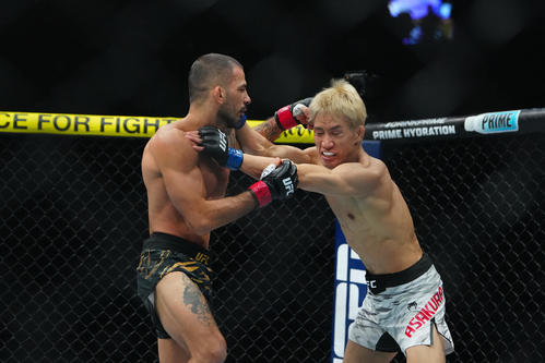 プロ格ヒーローズ　パントージャVS朝倉海　ボクシングフィギュア 王者パントージャは朝倉海に敬意「優れた選手と戦えた」「これがUFC