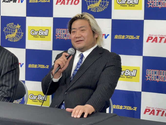 会見した諏訪魔（Evolution公式Xから）