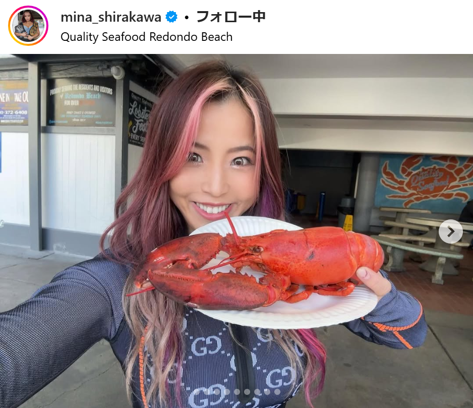 白川未奈のインスタグラムから