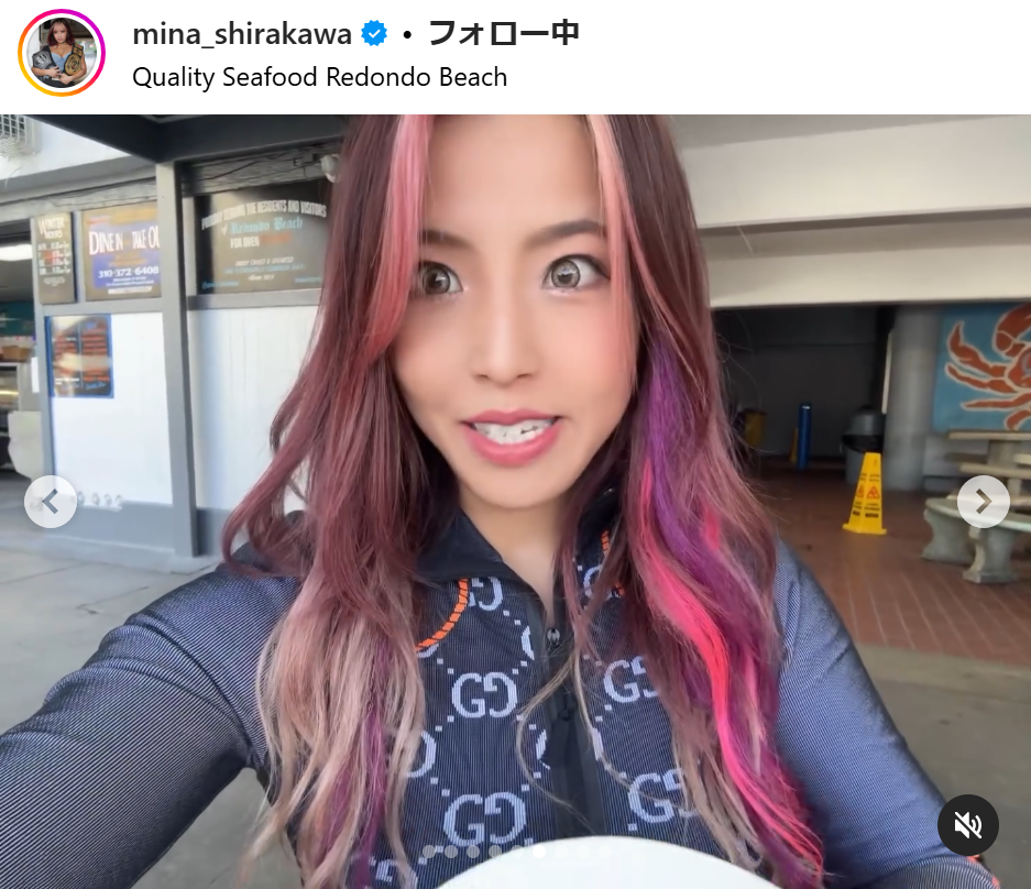 白川未奈のインスタグラムから