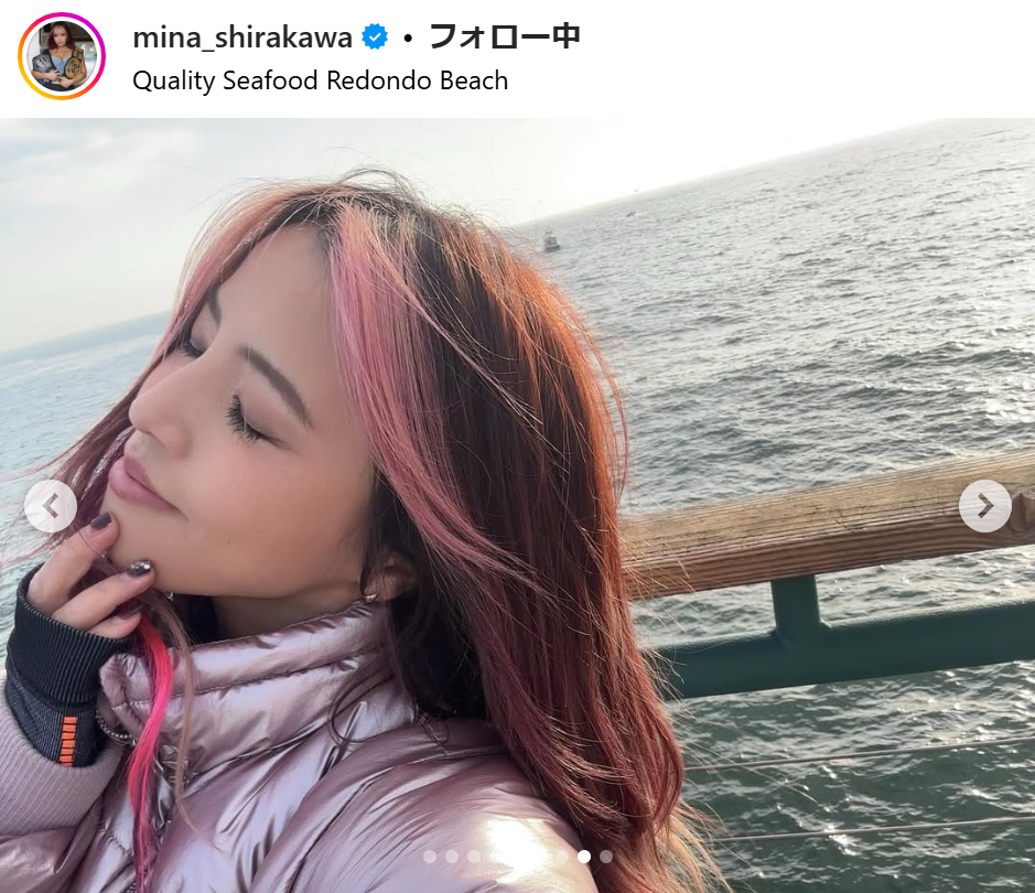 白川未奈のインスタグラムから