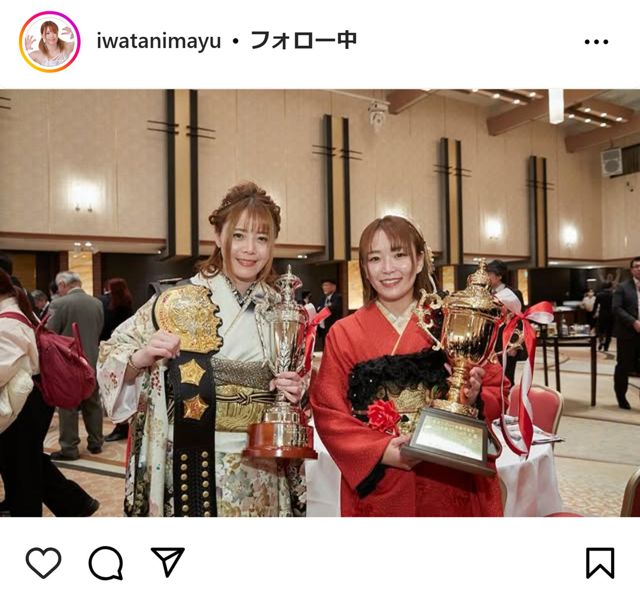 岩谷麻優のインスタグラムから